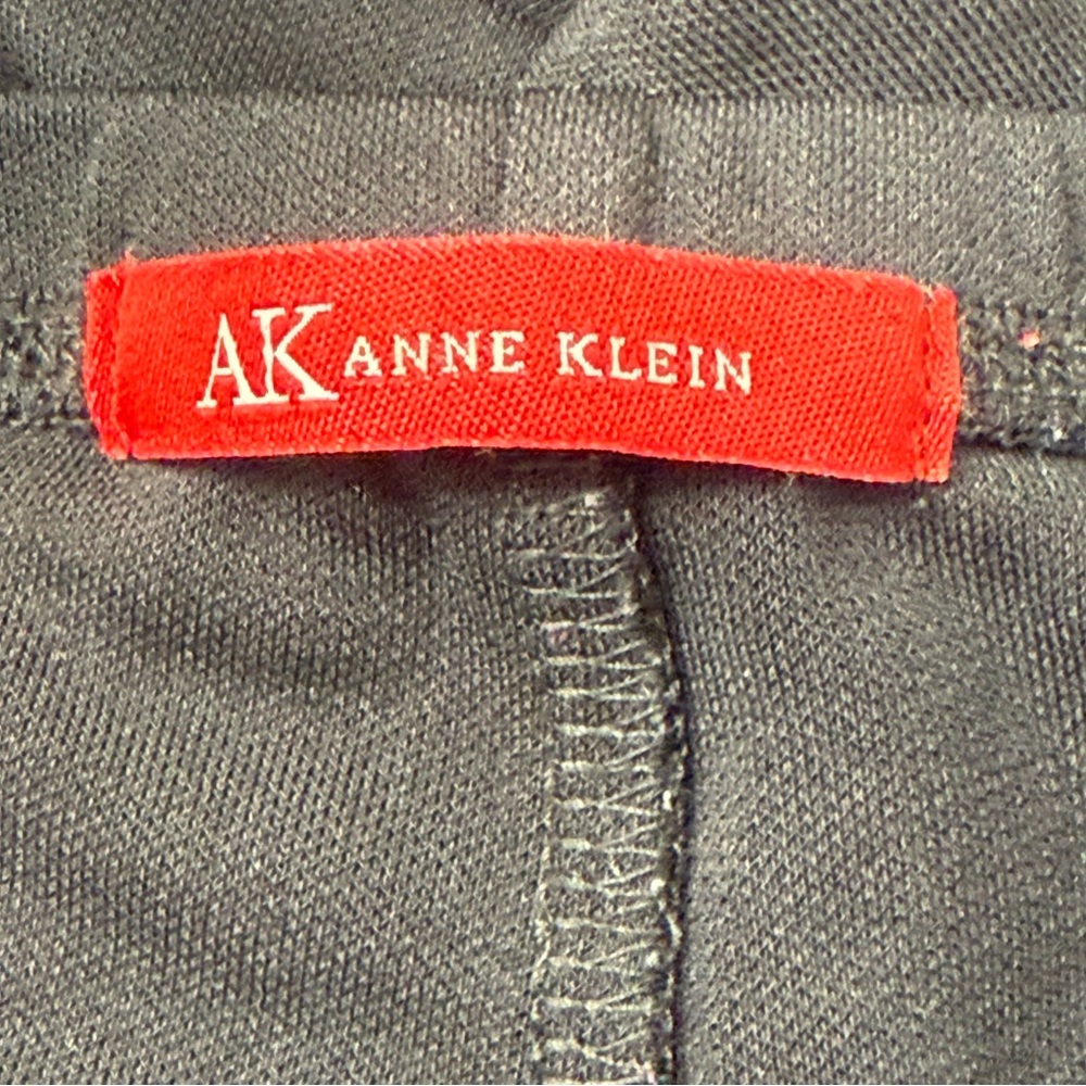 AK Anne Klein Women's Casual Loose High Rise Wide Leg Side Zip Pant Black‎ Sz 12 - Picture 4 of 7